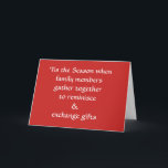Snarky Funny Family Holiday Feiertagskarte<br><div class="desc">Die perfekte Snarky Holiday Card für Schnarche Familien jeder religiösen Überzeugung! (100% ALLER GEWINNE werden an die Stiftung zur Krebsforschung gespendet)</div>
