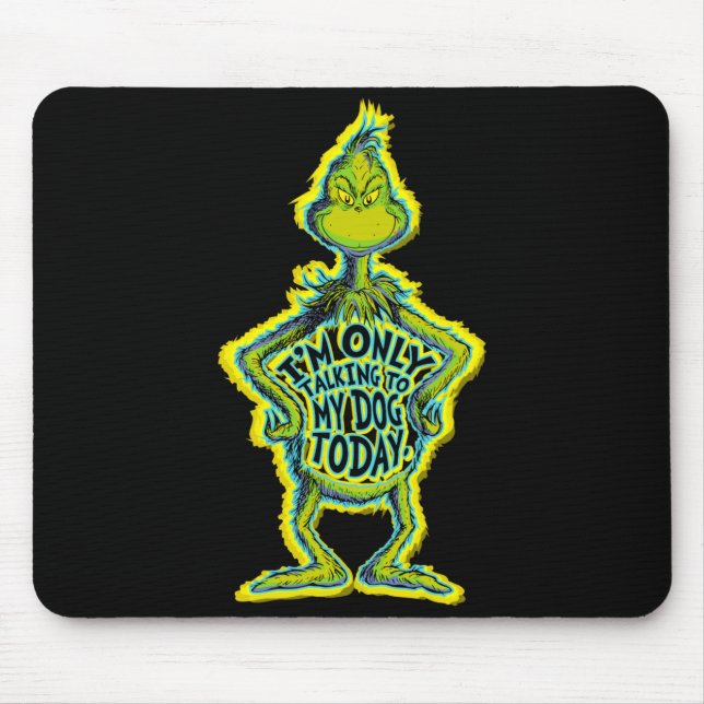 Snarky Funny Im Only Talking To My Dog T  Mousepad (Vorne)
