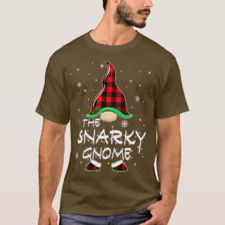 Snarky Gnome Buffalo Kariert Matching Family Chris T-Shirt