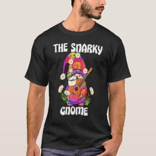 Snarky Gnome Frohe Weihnachtsfeier Gefärbte Krawat T-Shirt