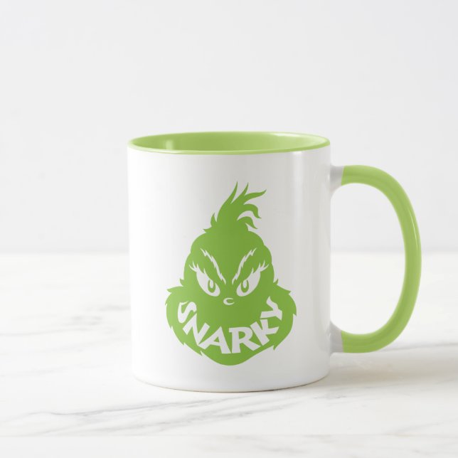 Snarky Grinch | Die große Seite Tasse (Rechts)