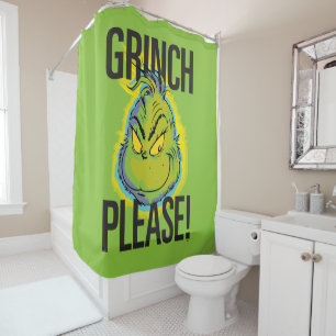 Snarky Grinch   Funny Grinch Bitte Duschvorhang