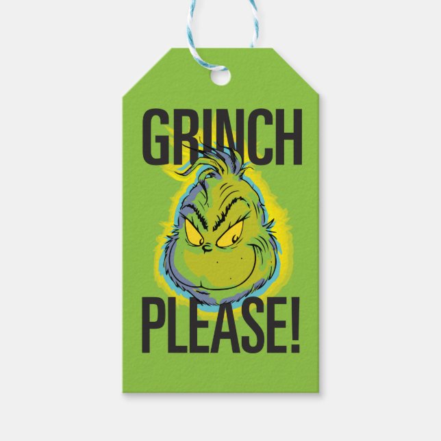 Snarky Grinch | Funny Grinch Bitte zitieren Geschenkanhänger (Vorderseite)