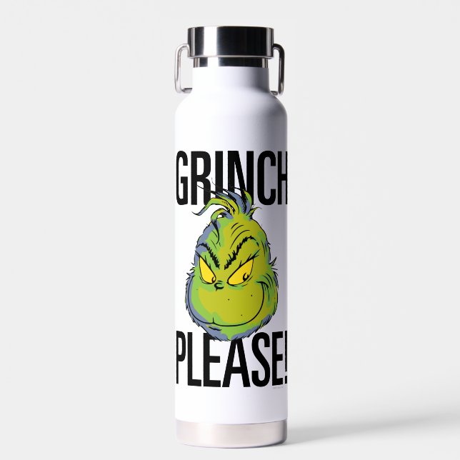 Snarky Grinch | Funny Grinch Bitte zitieren Trinkflasche (Vorne)