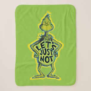 Snarky Grinch Funny lass uns einfach nicht Sherpadecke