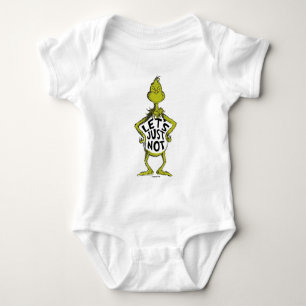 Snarky Grinch   Funny Let's Just Not Quote Baby Strampler
