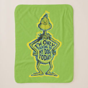 Snarky Grinch   Lustig Ich Rede Nur Mit Meinem Hun Sherpadecke