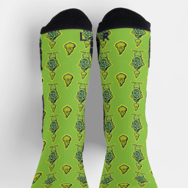 Snarky Grinch | Witzig Ich rede nur mit meinem Hun Socken (Oben)