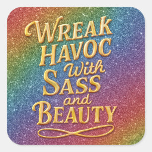 Snarky Wreak Havoc mit Sass und Beauty Sticker