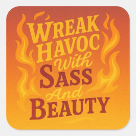 Snarky Wreak Havoc mit Sass und Beauty Sticker