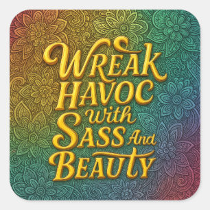 Snarky Wreak Havoc mit Sass und Beauty Sticker