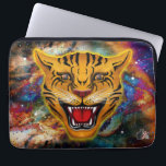 Snarling Tiger Nebula Laptopschutzhülle<br><div class="desc">This fierce visage of a Snarling Tiger is superimposed on a deep space nebula. It is an image symbolizing great power and determination. When you carry your computer in this Snarling Tiger Laptop Sleeve you will be given much respect and admiration because it represents your proud spirit…Please note: If you...</div>