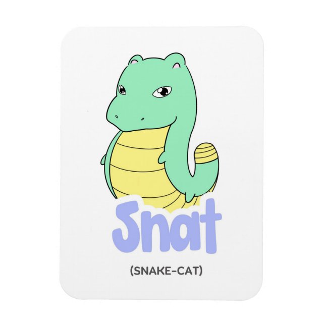 Snat (Schlange + Katze) Niedliches, flexibles Magn Magnet (Vertikal)