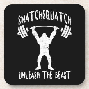 Snatchsquatch, Cartoon Big Foot, Beast, Funny Gym Untersetzer