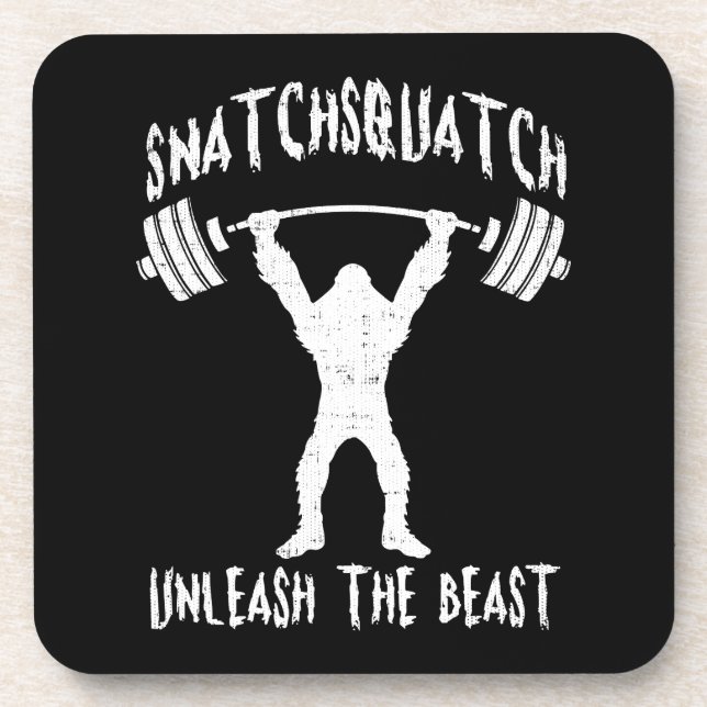 Snatchsquatch, Cartoon Big Foot, Beast, Funny Gym Untersetzer (Vorderseite)