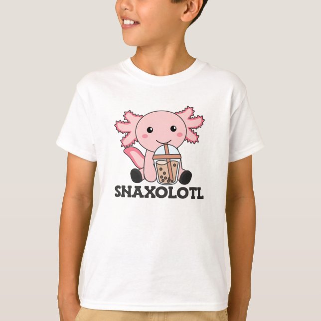 Snaxolotl Axolotl Bubble Tee Liebhaber von süßen T (Vorderseite)