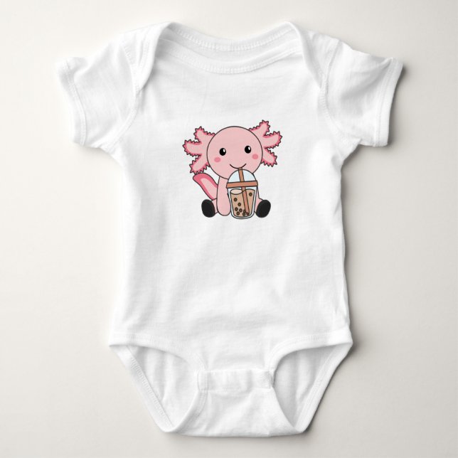 Snaxolotl Axolotl Bubble Tee Liebhaber von süßen T (Vorderseite)