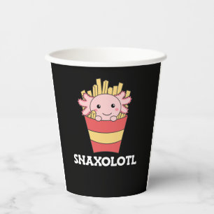 Snaxolotl Axolotl Lover Niedlichen Tiere Fries Pos Pappbecher