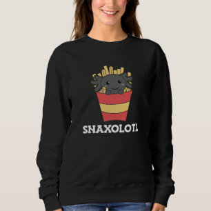 Snaxolotl Axolotl Lover Niedlicher Tiere Fries Sweatshirt