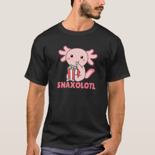 Snaxolotl Axolotl Niedliche Tiere essen Popcorn Ax T-Shirt