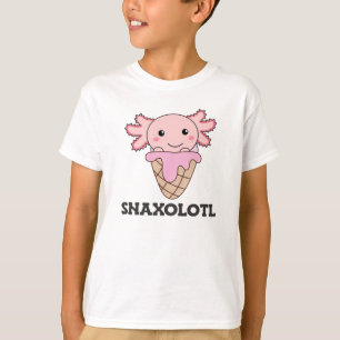 Snaxolotl Axolotl Strawberry Ice Lovers Sweet T-Shirt