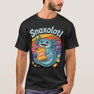 Snaxolotl Kawaii Axolotl Lebensmittel Süßigkeiten T-Shirt