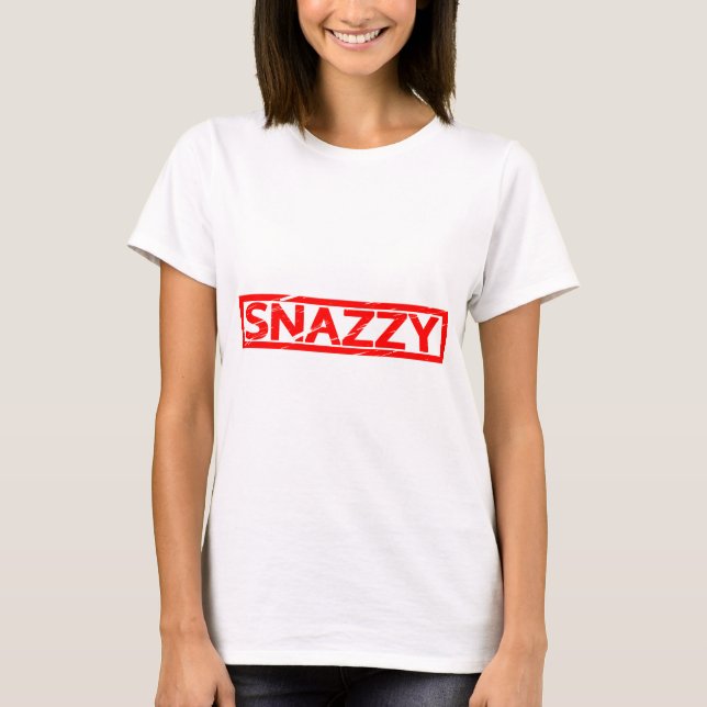 Snazzy Briefmarke T-Shirt (Vorderseite)