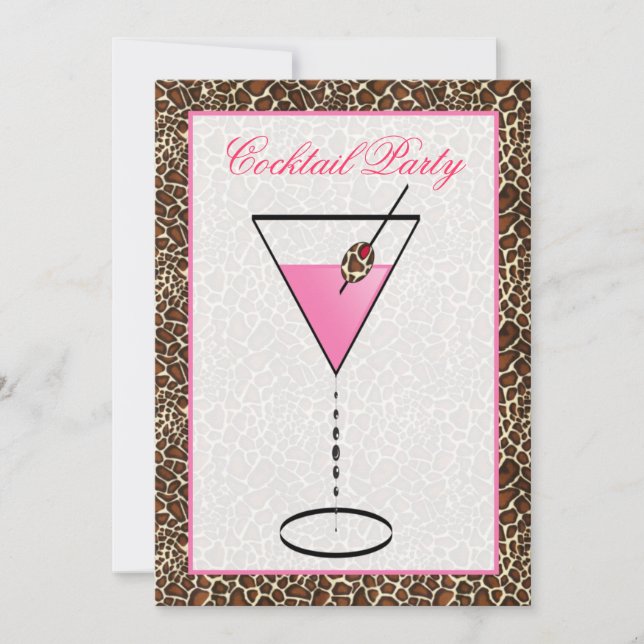 snazzy Cocktail party Invitation (Devant)