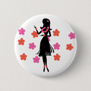 Snazzy Hula Tänzer Button