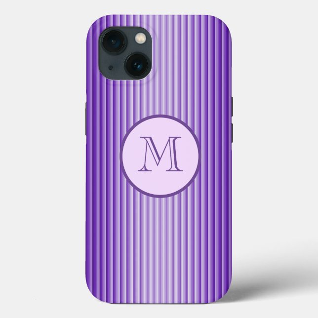 Snazzy Raffiniert Lila Glühstreifen nach Maß Case-Mate iPhone Hülle (Rückseite)
