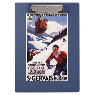 SNCF-Bahnseilbahn-Werbeplakat Klemmbrett