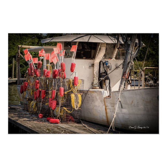 Sneads Ferry Crab Boat Poster (Vorderseite)