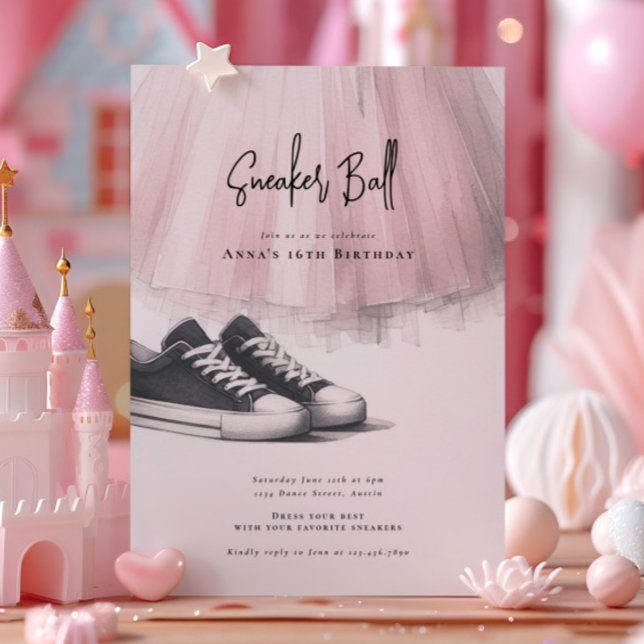 Sneaker Ball Birthday Einladung (Von Creator hochgeladen)