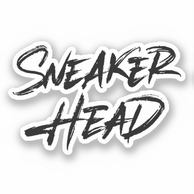 Sneaker Head Aufkleber (Vorderseite)