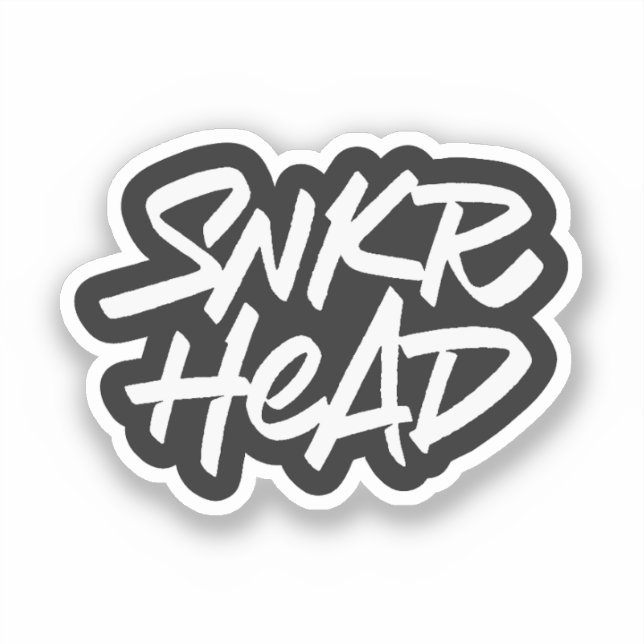 Sneaker Heads SNKR HEAD Aufkleber (Vorderseite)