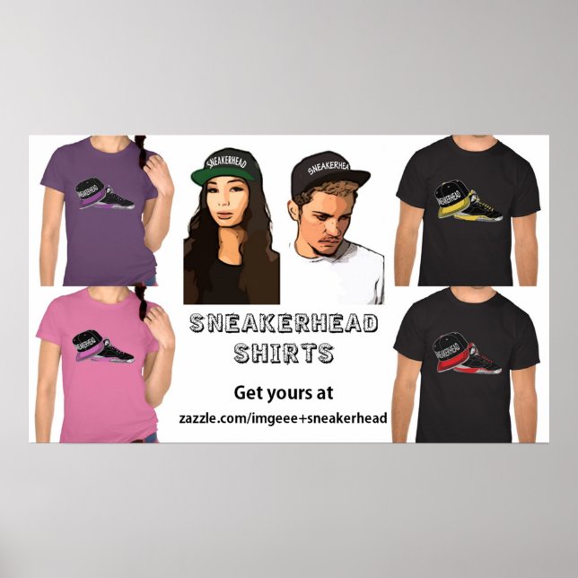 Sneakerhead Shirts Poster (Vorne)
