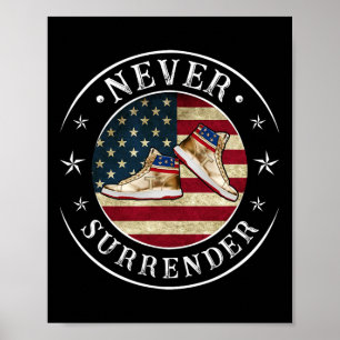 Sneakers-Flag Trump 2024 Poster