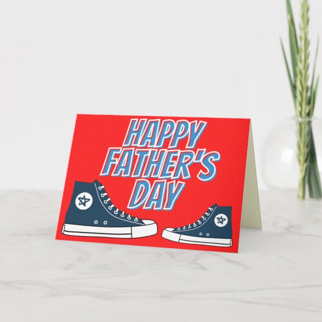 Sneakers Happy Father's Day Card Karte (Vorderseite)