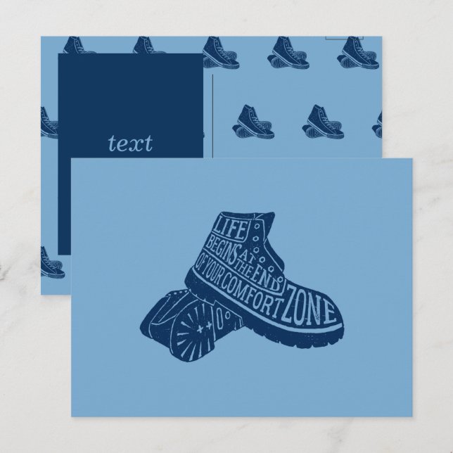 Sneakers Pattern  Postkarte (Vorne/Hinten)