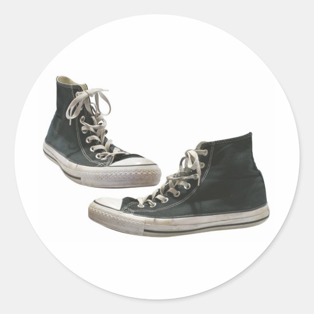 Sneakers Runder Aufkleber (Vorderseite)