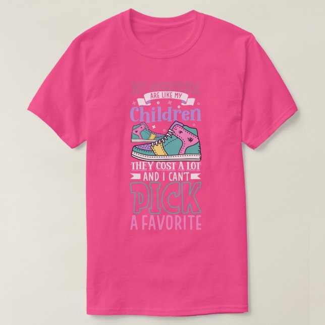 Sneakers sind wie Kinder Sneakerhead T-Shirt (Design vorne)