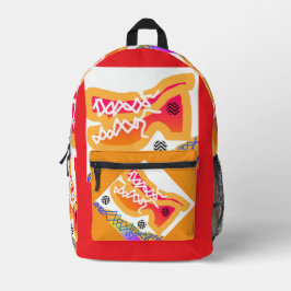 Sneakers zurück in die Schule Bedruckter Rucksack