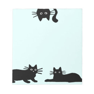 Sneaky Black Cats Coole Kitty Cat Lover's Funny Notizblock