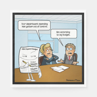 Sneaky Budget Funny Party Napkins Serviette