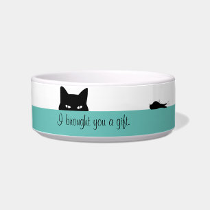 Sneaky Cat hat dir ein Geschenk gemacht Napf