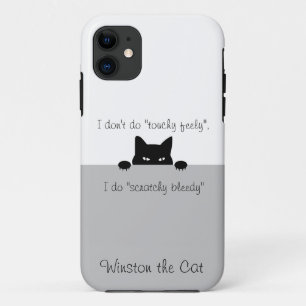Sneaky Cat Touchy Feely Case-Mate iPhone Case