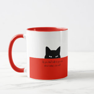 Sneaky Chat Parlez à votre chat Mug Red