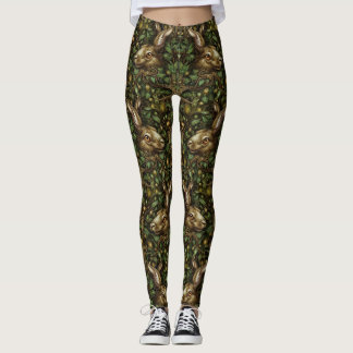 Sneaky Peeking Hare Leggings - Niedlich