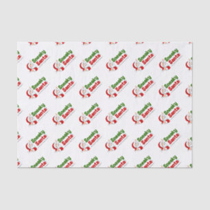 Sneaky Santa Logo 10lb Tissue Paper, weiß Seidenpapier