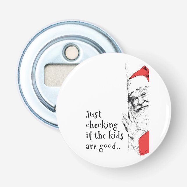 Sneaky Santa prüft Kinder Flaschenöffner (Vorderseite)